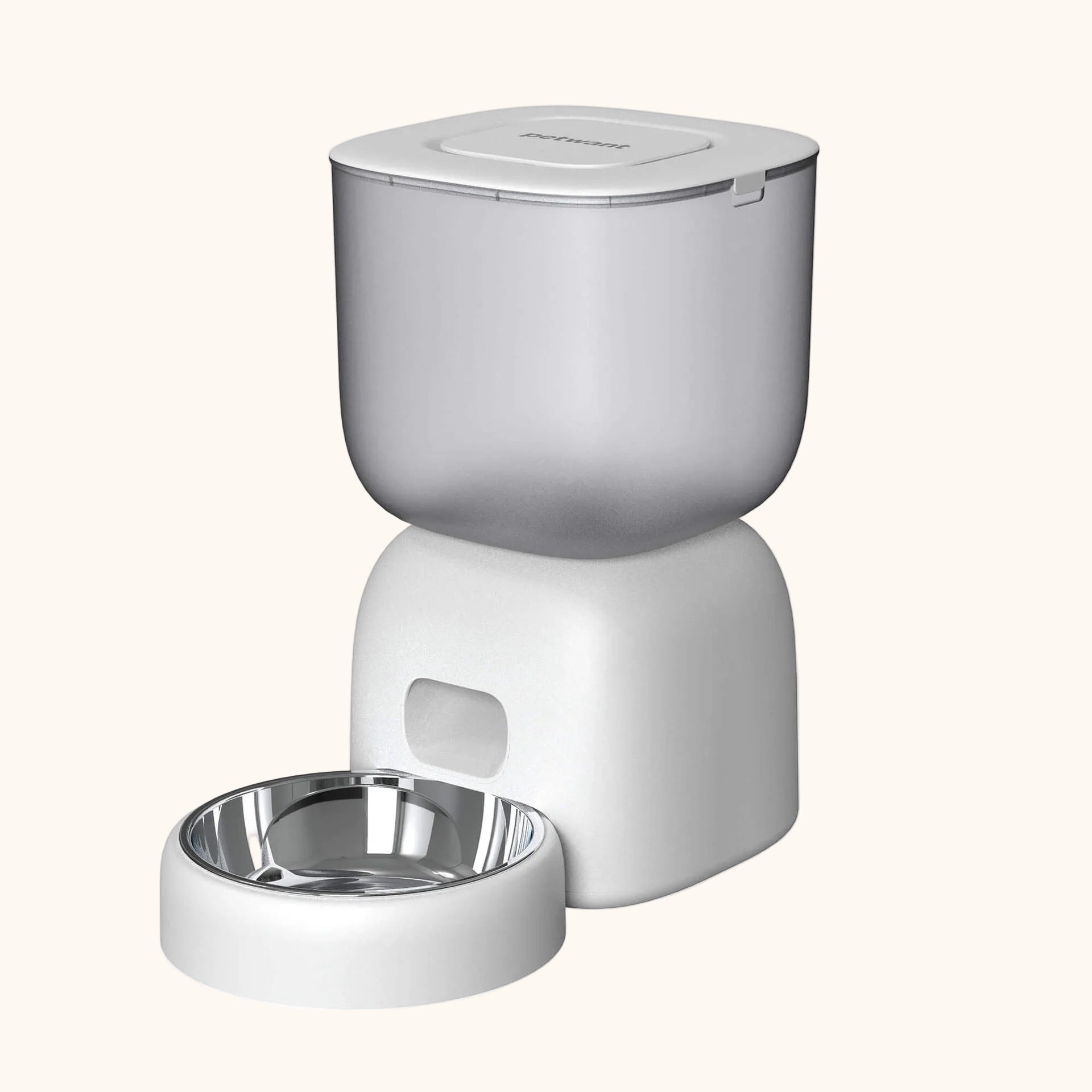  ZampyDish Dispenser per cani automatico  bianco, facile da usare e igienico.