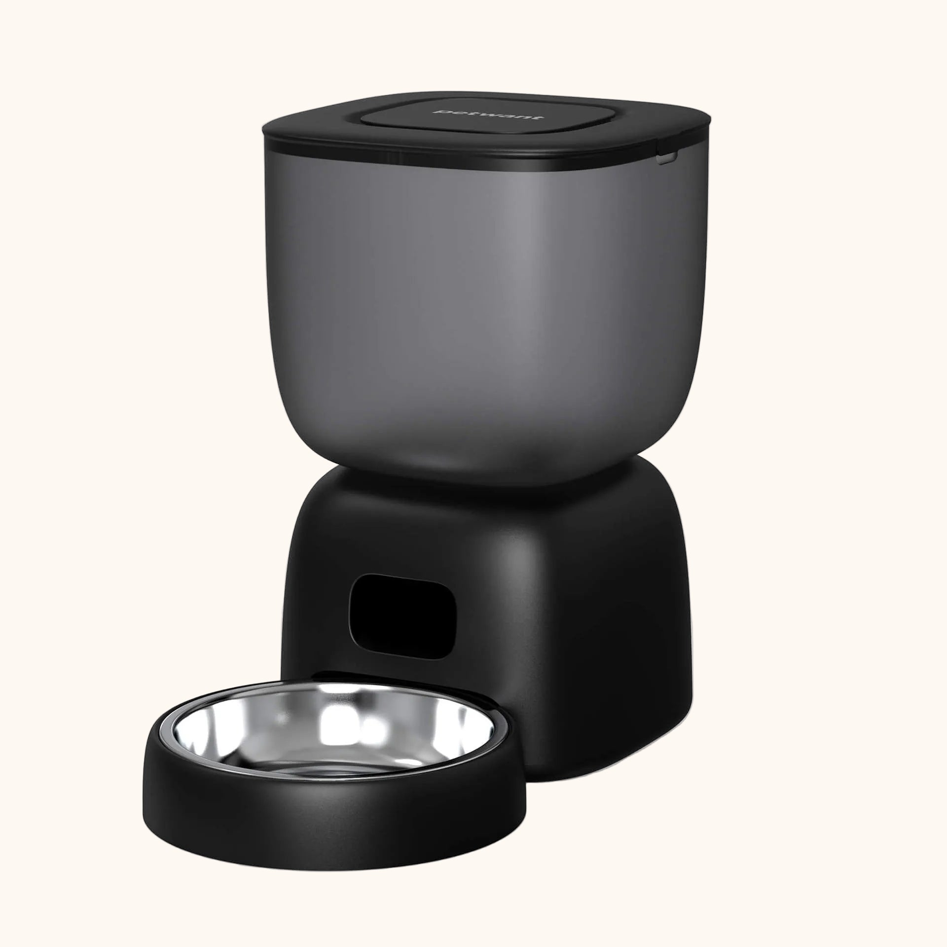  ZampyDish Dispenser per cani automatico  nero, facile da usare e igienico.