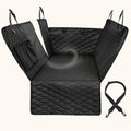 Coprisedile per cani nero ZampyAdventure, resistente e confortevole, ideale per proteggere l’interno dell’auto durante i viaggi con il tuo cane
